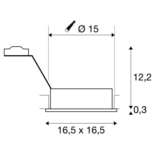 Dimensioned drawing