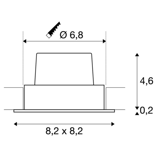 Dimensioned drawing