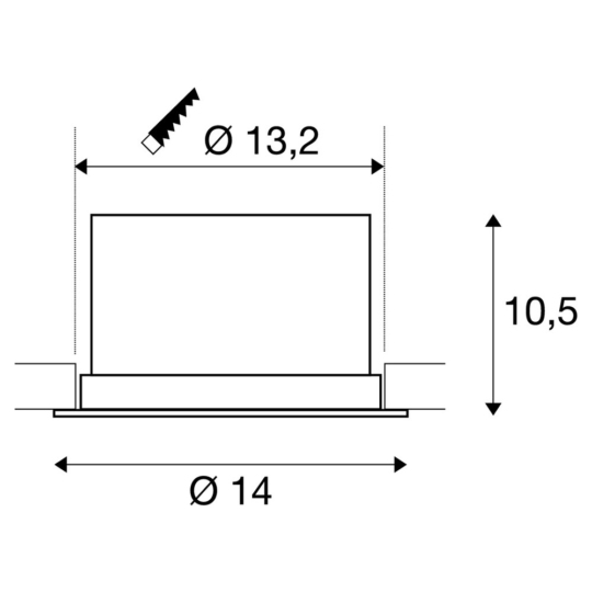 Dimensioned drawing