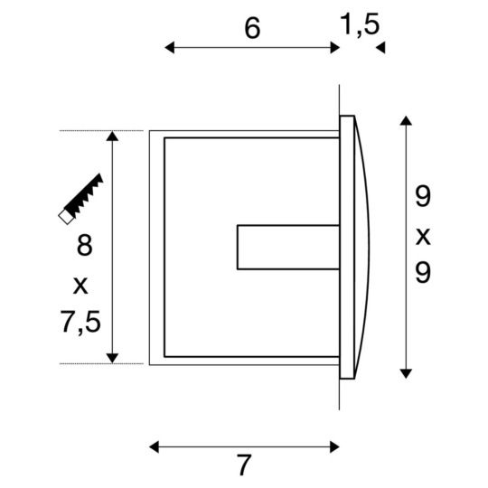 Dimensioned drawing