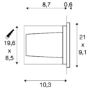 Dimensioned drawing